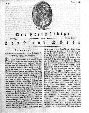 Nro. 126, Dienstag, den 25. Juny 1805