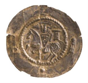 Münze, Pfennig, Brakteat, um 1230