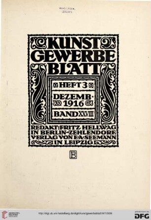 Heft 3 (Dezember 1916)
