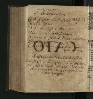 [Handschriftlicher Personenindex.]