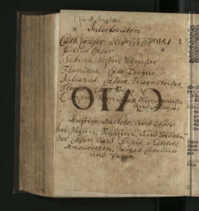 [Handschriftlicher Personenindex.]