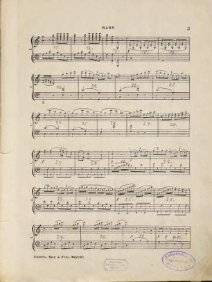 Concerto for harp and flute C major, K 299 : the orchestral accompaniments arranged for the pianoforte ... by John Thomas