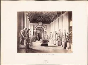 Vatikanische Museen, Rom Museo Pio Clementino: Innnenansicht der Galerie der Statuen