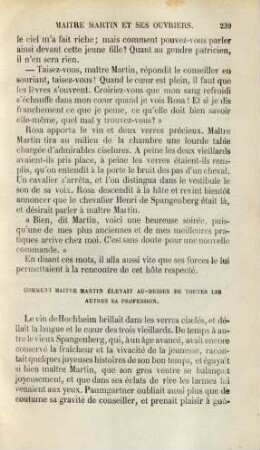 Comment maître Martin élevait au-dessus de toutes les autres sa profession