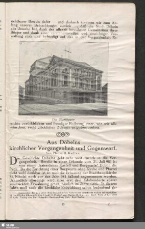 Aus Döbelns kirchlicher Vergangenheit und Gegenwart