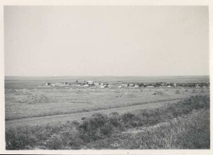 Blick auf Hóroslar ; kleines deutsches Dorf
