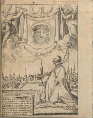 Reverendissim., et illustrissim. Princeps ac D. D. Ioachim. Abbas Fuldensis, S.R.I. Princeps divae Augustae Archicancellari. per Germaniam et Galliam Primas : L. Baro Impery de Gravenegg