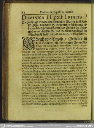 Dominica III. post Trinitat.