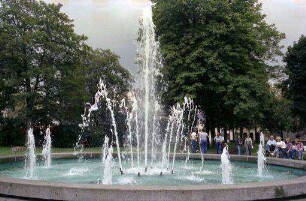Marktredwitz: Springbrunnen im Park