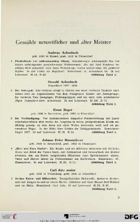Gemälde neuzeitlicher und alter Meister (Nr. 1-30)