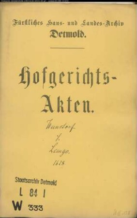 Wunstorf, Dr. med. Henrich gegen Stadt Lemgo - Schuldforderung