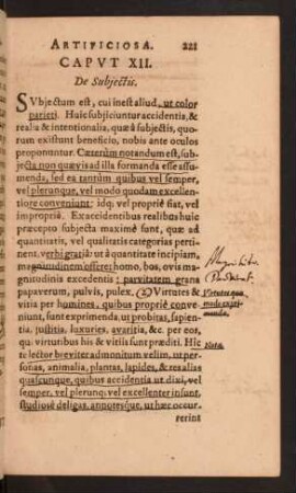 Caput XII. De Subiectis.