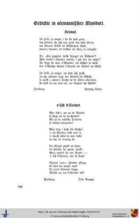 Gedichte in alemannischer Mundart