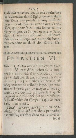 Entretien VI