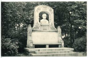 Leitmeritz. Denkmal W. H. Veit : Leitmeritz. Denkmal mit Büste Wenzel Heinrich Veit (1904)
