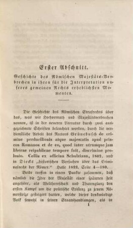 Die gemeinrechtliche Lehre vom Majestätsverbrechen und Hochverrath