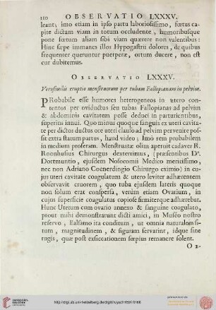 Observatio LXXXV