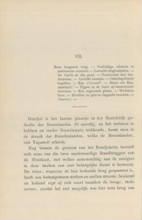 VII. Eene hangende brug ...