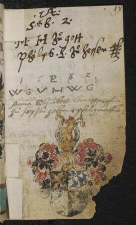 Wappen: Landgraf Philipp (der Jüngere) von Hessen(-Rheinfels) (1541-1583), Eintrag 1582