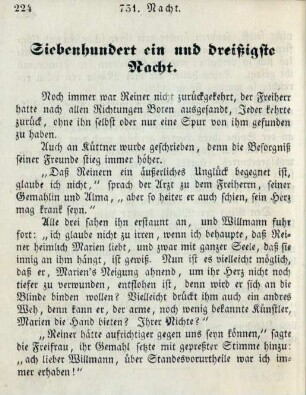 Siebenhundert ein und dreißigste Nacht
