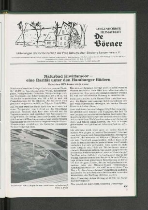 Naturbad Kiwittsmoor - eine Rarität unter den Hamburger Bädern