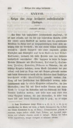 662-669 Notizen über einige berühmtere nachtridentinische Theologen : siebenter Artikel