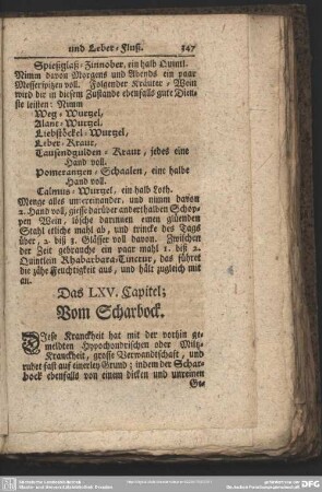 Das LXV. Capitel; Vom Scharbock