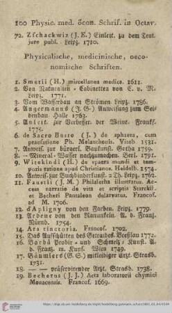 Physicalische, medicinische, oeconomische Schriften