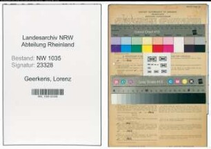 Entnazifizierung Lorenz Geerkens , geb. 14.07.1885 (Automeister)