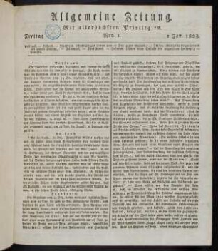 1-60, Nr. 1-15: 1.-15. Januar 1808