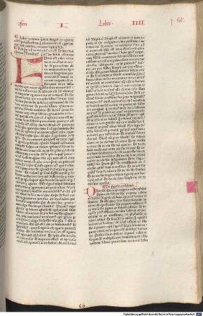 Liber canonis .... Quartus, Liber canonis quartus incipit