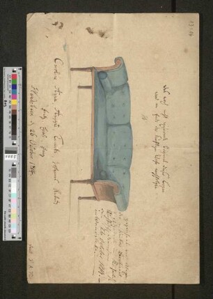 Geschenkankündigung für Rebecca Claudius an ihrem Geburtstag 1814 von ihren Kindern