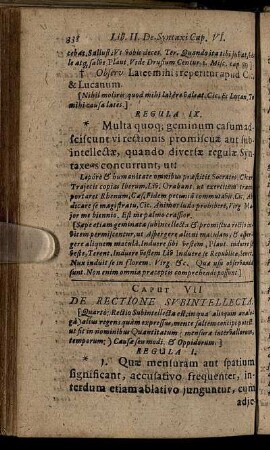 Caput VII. De Rectione Subintellecta.