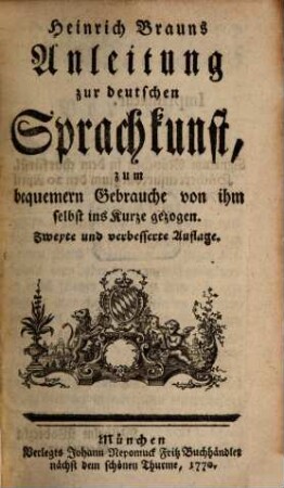 Anleitung zur deutschen Sprachkunst