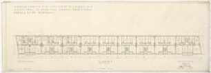 Wohnhausbebauung Seegefelder-, Wustermarker Straße, Berlin-Spandau: Baublock II: Grundriss Obergeschoss 1:100