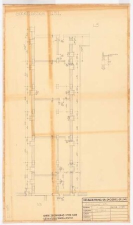 Reichsluftfahrtministerium, Berlin: Teilgrundriss Q5L (Sockelgeschoss) 1:100