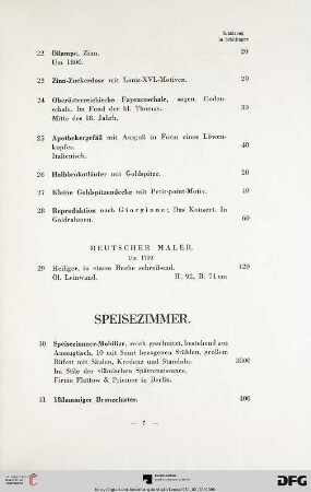Speisezimmer (Nr. 30-84)