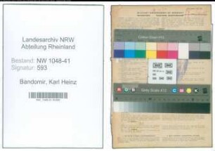 Entnazifizierung Karl Heinz Bandomir , geb. 04.06.1921 (Polizist)
