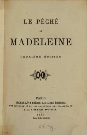 Le Péché de Madeleine