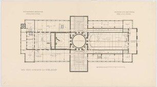 Thiersch, Friedrich von; Wiesbaden; Kurhaus - Nord - u. Südflügel (Grundriss DG)