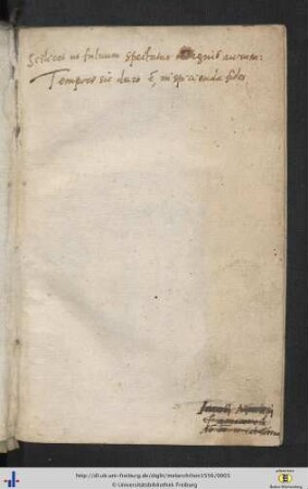 Handschriftlicher Eintrag.