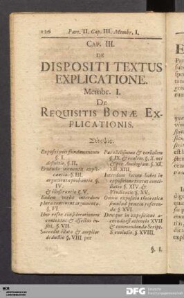 Membr. I. De Requisitis Bonæ Explicationis