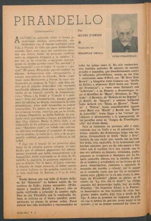 Pirandello : (Continuación)