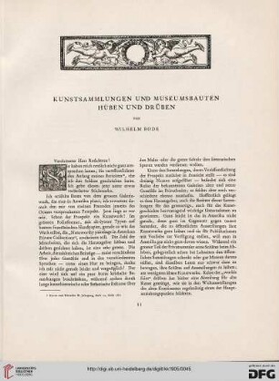 Kunstsammlungen und Museumsbauten hüben und drüben