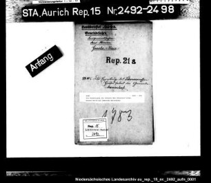 Die Genehmigung des Ankaufs des Schwenson´schen Hauses durch die Gemeinde Marienhafe