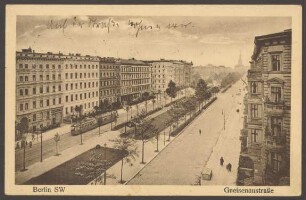 Ansichtskarte Gneisenaustraße, Schrägansicht [2/2]