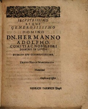 Disputatio Inauguralis, De Successione Foeminarum In Feudis