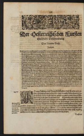 Das Neundte Buch.