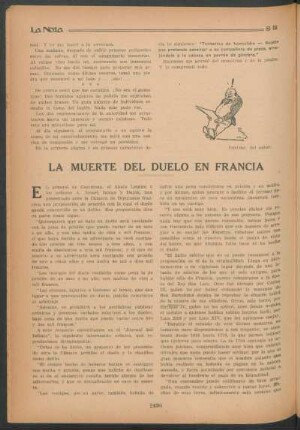 La muerte del duelo en Francia