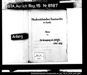 Vorschriften über die Vermessung der Schiffe. Das daran beteiligte Personal